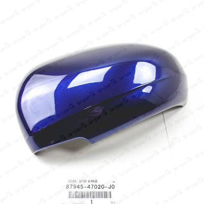 New Genuine Toyota 10-15 Prius Prius V Driver Side Mirror Cover Dark Blue 8T5