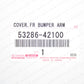 NEW GENUINE TOYOTA 16-18 RAV4 DRIVER SIDE FRONT BUMPER TOW EYE CAP 53286-42100