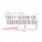 NEW GENUINE TOYOTA 12-14 YARIS REAR RIGHT DOOR ARMREST BASE PANEL 74271-52230-C0