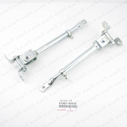 GENUINE TOYOTA 1958-1976 LAND CRUISER FJ40 FJ45 MIRROR ARM TELESCOPIC SET OF 2