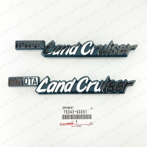 GENUINE TOYOTA 1969-1986 LAND CRUISER FJ40 BJ40 40 SERIES EMBLEM PLATE SET OF 4