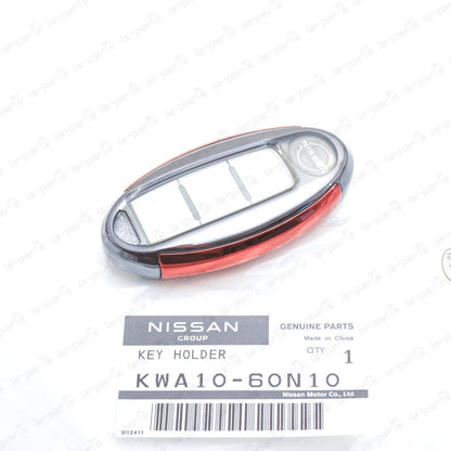 New Genune Nissan NISMO Intelligent Key Case Full Cover Chrome Red KWA10-60N10