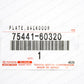 New Genuine Toyota 98-03 Land Cruiser Back Door Chrome TOYOTA Emblem 75441-60320