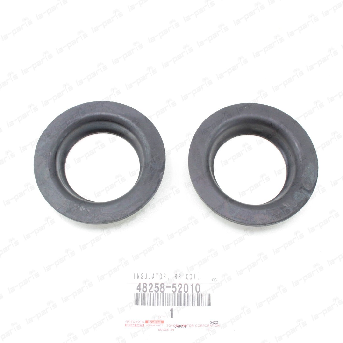 GENUINE TOYOTA SCION xA xB LOWER REAR COIL SPRING INSULATOR 48258-52010 2 PCS