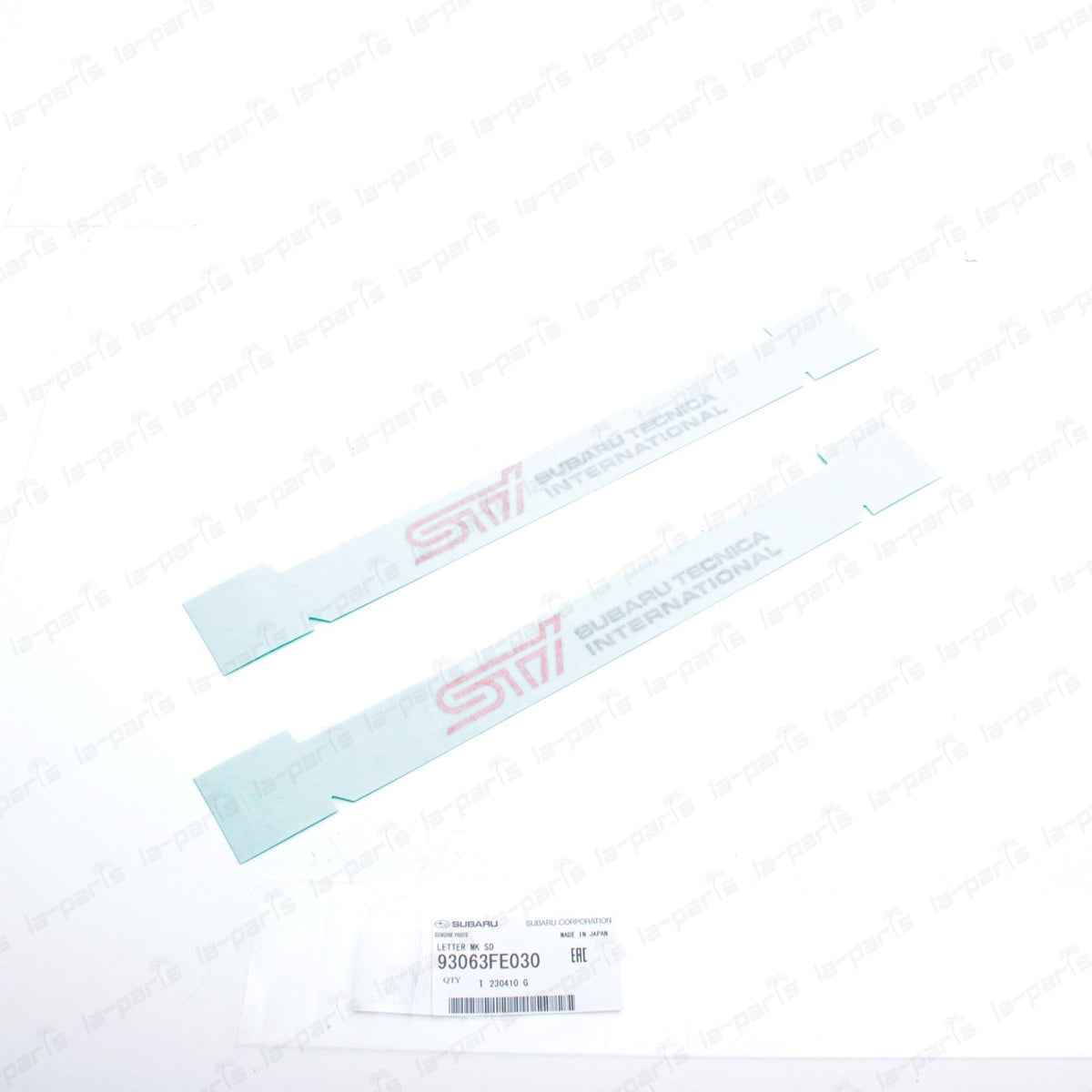 Genuine OEM Subaru WRX STi Door Decal "STi Subaru Technica International" Qty:2