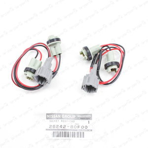 New Genuine Nissan S14 Silvia Kouki JDM Turn Signal Pigtail 26242-80F00 Set of 2