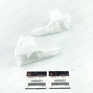 NEW GENUINE MITSUBISHI LANCER FRONT BUMPER RETAINERS SET OF 2 6400A852 6400A851