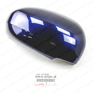 New Genuine Toyota 10-15 Prius Prius V Passenger Side Mirror Cover Dark Blue 8S6