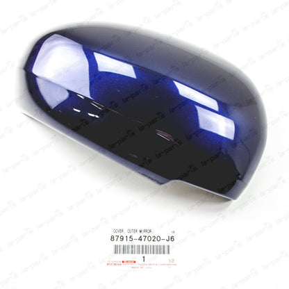 New Genuine Toyota 10-15 Prius Prius V Passenger Side Mirror Cover Dark Blue 8S6
