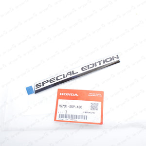 Genuine OEM Honda 05-17 Civic Accord Rear Special Edition Emblem 75731-S5P-A30