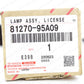 Genuine Toyota Land Cruiser FJ60 FJ62 BJ60 Rear License Plate Lamp 81270-95A09
