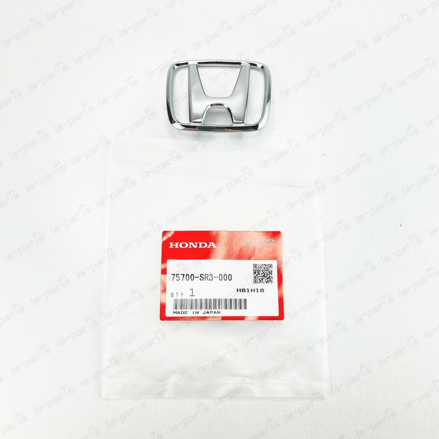 NEW GENUINE HONDA 1992-1998 CIVIC  FRONT HOOD CHROME EMBLEM 75700-SR3-000
