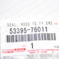 Genuine Lexus 2014-2017 CT200h ZWA10 Hood To Radiator Grille Seal 53395-76011