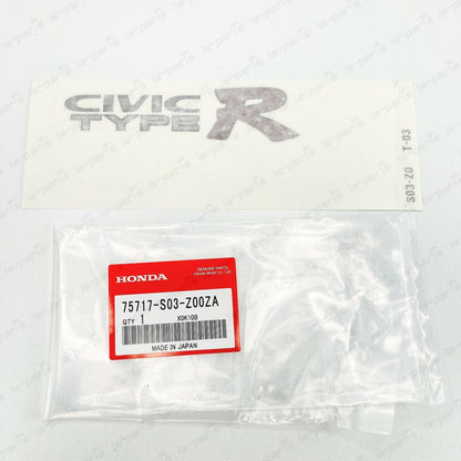 GENUINE FOR HONDA CIVIC EK9 TYPE-R BACK DOOR DECAL STICKER 75717-S03-Z00ZA