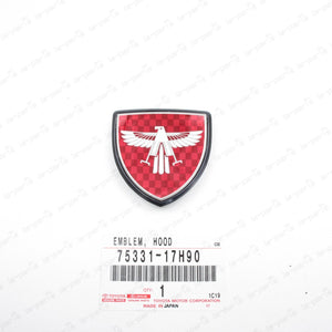 New Genuine OEM Toyota 85-89 MR2 AW11 MK1 Front Hood Eagle Emblem Red Badge
