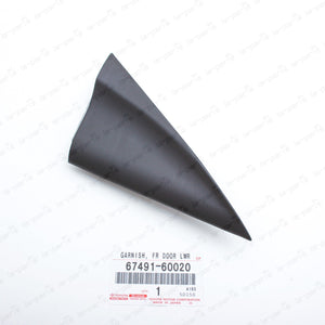 Genuine Toyota Land Cruiser 80 LX450 Passenger Mirror Triangle Cover 67491-60020