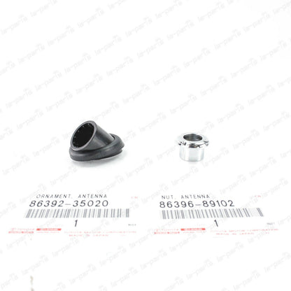 GENUINE 96-02 TOYOTA 4RUNNER FACTORY  ANTENNA ORNAMENT BEZEL & MOUNTING NUT KIT