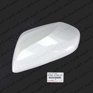 Genuine Toyota 16-21 Prius Driver Mirror Cover White Pearl 070 87945-47060-A1