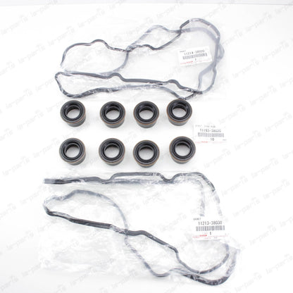 New Genuine Lexus 07-17 LS460 LS600h Valve Cover Gasket And Spark Plug Seal Set