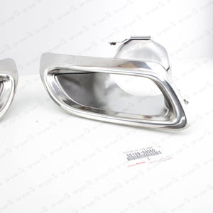 New Genuine OEM Lexus 2007-2010 LS460 LS600h Rear Exhaust Tips Pair