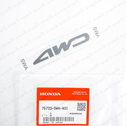 New Genuine OEM Honda 07-09 CR-V 4WD Decal Sticker 75723-SWA-A01