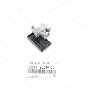 GENUINE TOYOTA LAND CRUISER 70 GLOVE COMPARTMENT DOOR LOCK 55560-90K00-C0 BLACK