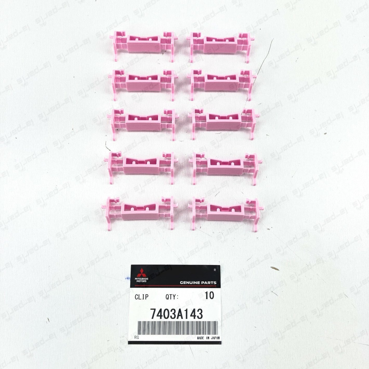 NEW GENUINE MITSUBISHI ROOF MOULDING CLIPS  7403A143 LANCER EVOLUTION SET OF 10