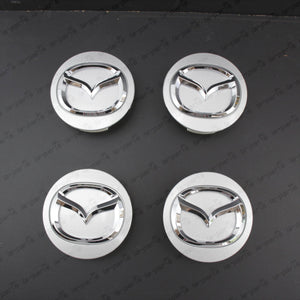 GENUINE MAZDA 3 5 6 MIATA RX8 CX7 CX9 SILVER WHEEL CENTER CAP BBM2-37-190 4PCS
