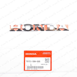 75711S9AG00 NEW GENUINE FOR HONDA REAR EMBLEM BADGE 75711-S9A-G00
