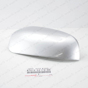 GENUINE TOYOTA 12-18 PRIUS "C" PASSENGER MIRROR COVER SILVER 87915-52170-B0