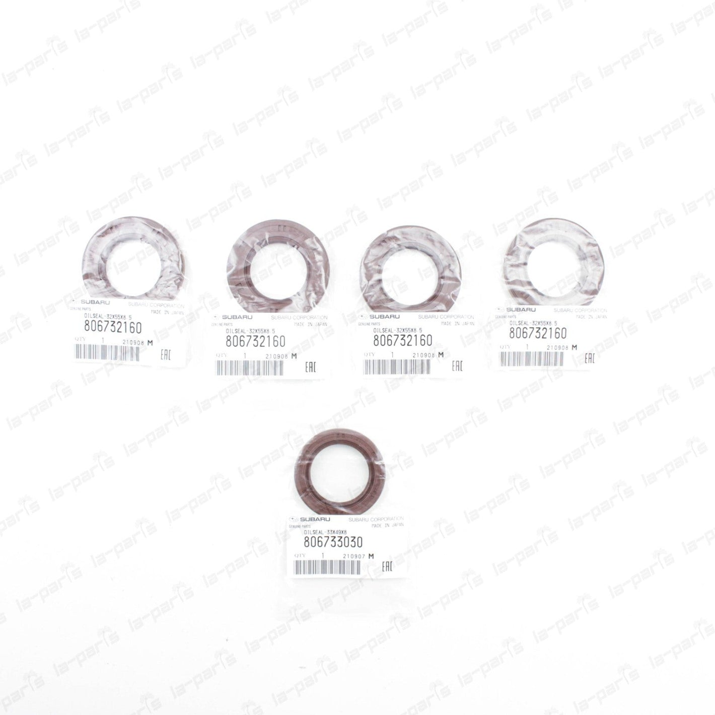 NEW GENUINE SUBARU ENGINE CRANK CAM OIL SEAL KIT TURBO WRX  2.0L EJ205