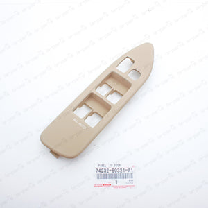 New Genuine OEM Toyota 03-07 Land Cruiser LH Armrest Switch Bezel 74232-60321-A1