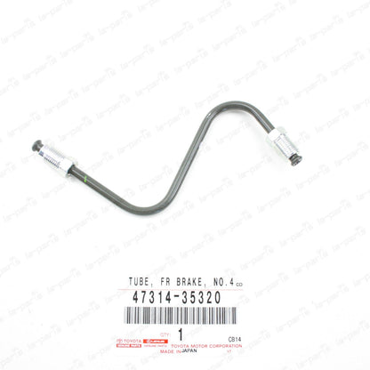Genuine Toyota 03-09 4Runner FJ Cruiser Right Front Brake Tube No.4 47314-35320