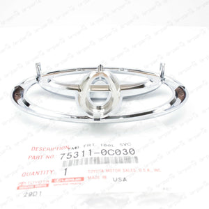 NEW GENUINE TOYOTA TUNDRA  SEQUOIA CHROME FRONT GRILLE EMBLEM 75311-0C030