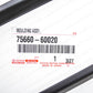 Genuine Toyota 91-98 Land Cruiser 80 FZJ80 Lexus LX450 6-Set Door Belt Molding