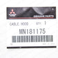 New Genuine Mitsubishi 2004-2007 Lancer Hood Lock Latch Release Cable MN181175