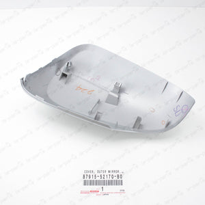 GENUINE TOYOTA 12-18 PRIUS "C" PASSENGER MIRROR COVER SILVER 87915-52170-B0