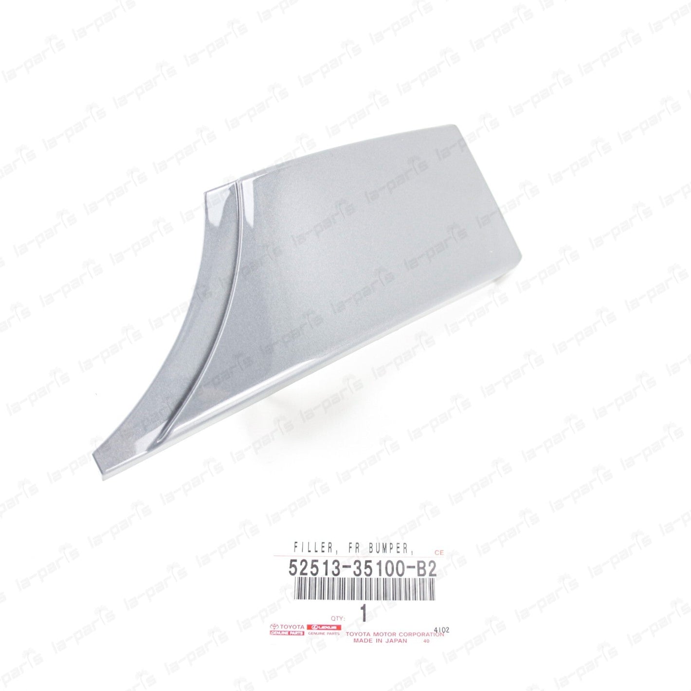 New Genuine OEM Toyota 12-14 FJ Cruiser Cement Grey Front Driver Bumper Filler