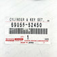 NEW GENUINE TOYOTA 2007-2011 YARIS BACK DOOR LOCK CYLINDER 69055-52450