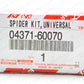 NEW GENUINE TOYOTA LEXUS SPIDER KIT UNIVERSAL JOINT  04371-60070