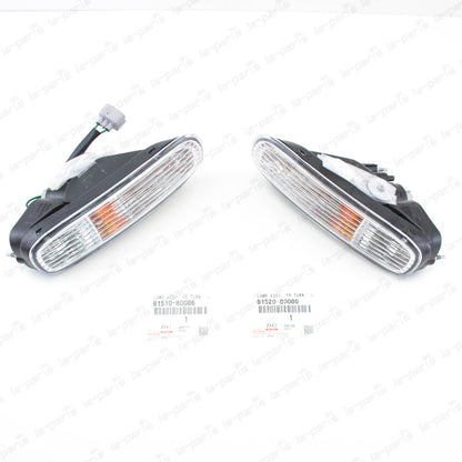 Genuine Toyota Supra MK4 JZA80 Front Bumper Turn Signal Lights Lamp Assy RH+LH