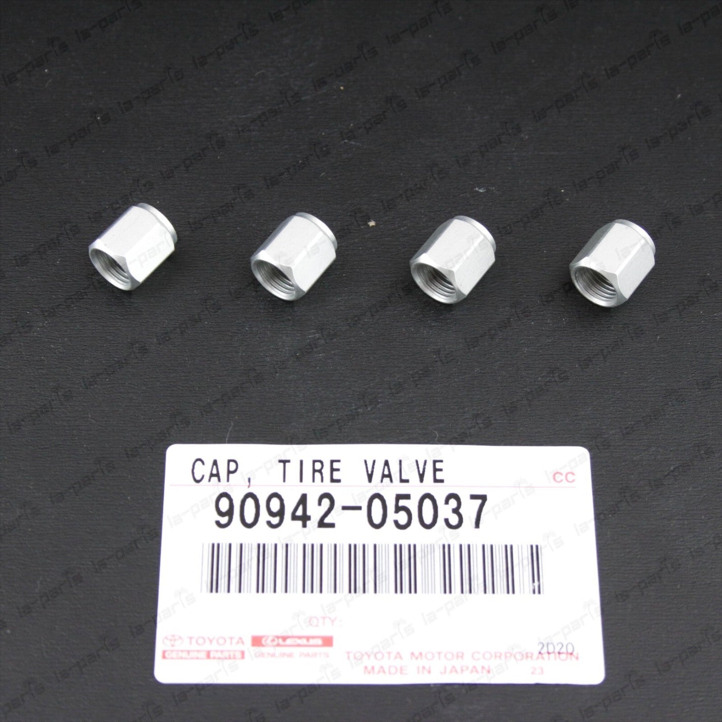 GENUINE TOYOTA  LEXUS ALUMINUM TIRE VALVE STEM CAP SET OF 4  90942-05037
