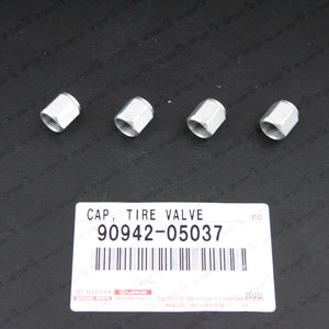 GENUINE TOYOTA  LEXUS ALUMINUM TIRE VALVE STEM CAP SET OF 4  90942-05037