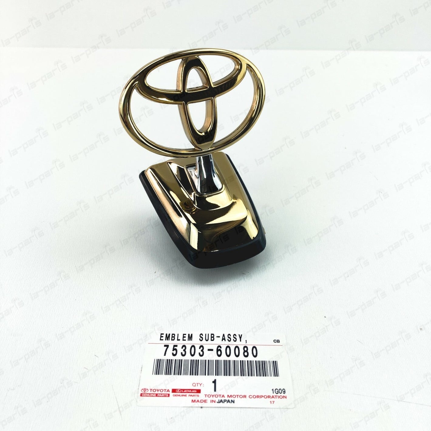 GENUINE TOYOTA 98-07 LAND CRUISER 100 HOOD EMBLEM BADGE GOLD 75303-60080