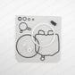 Genuine Honda ACTY HA3 HA4 HH3 HH4  Carburetor Seal & Gasket Kit 16010-PZ3-000