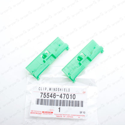 New Genuine Toyota 16-22 Prius Prius Prime Front Windshield Molding Clip Qty:2