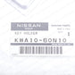 New Genune Nissan NISMO Intelligent Key Case Full Cover Chrome Red KWA10-60N10