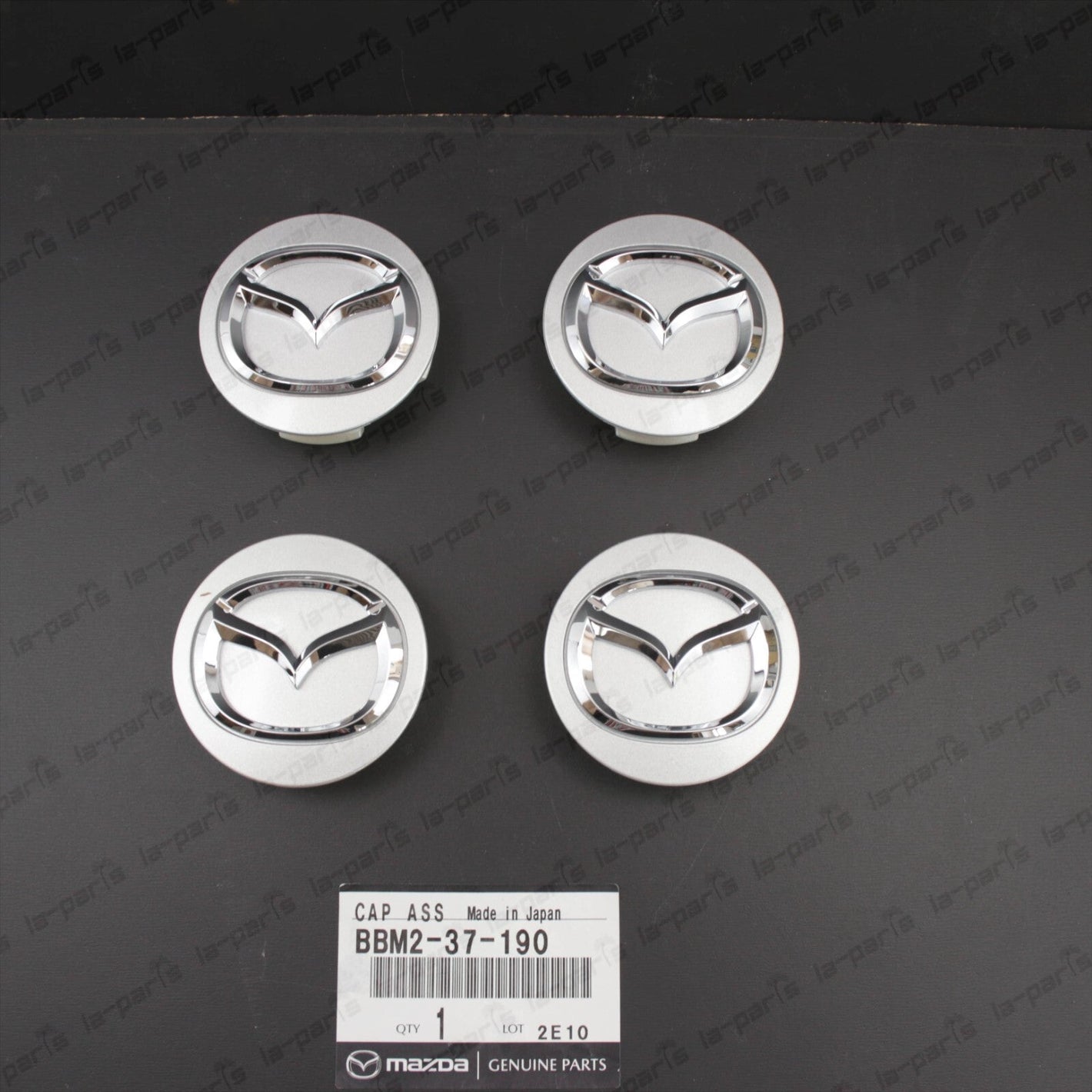 GENUINE MAZDA 3 5 6 MIATA RX8 CX7 CX9 SILVER WHEEL CENTER CAP BBM2-37-190 4PCS