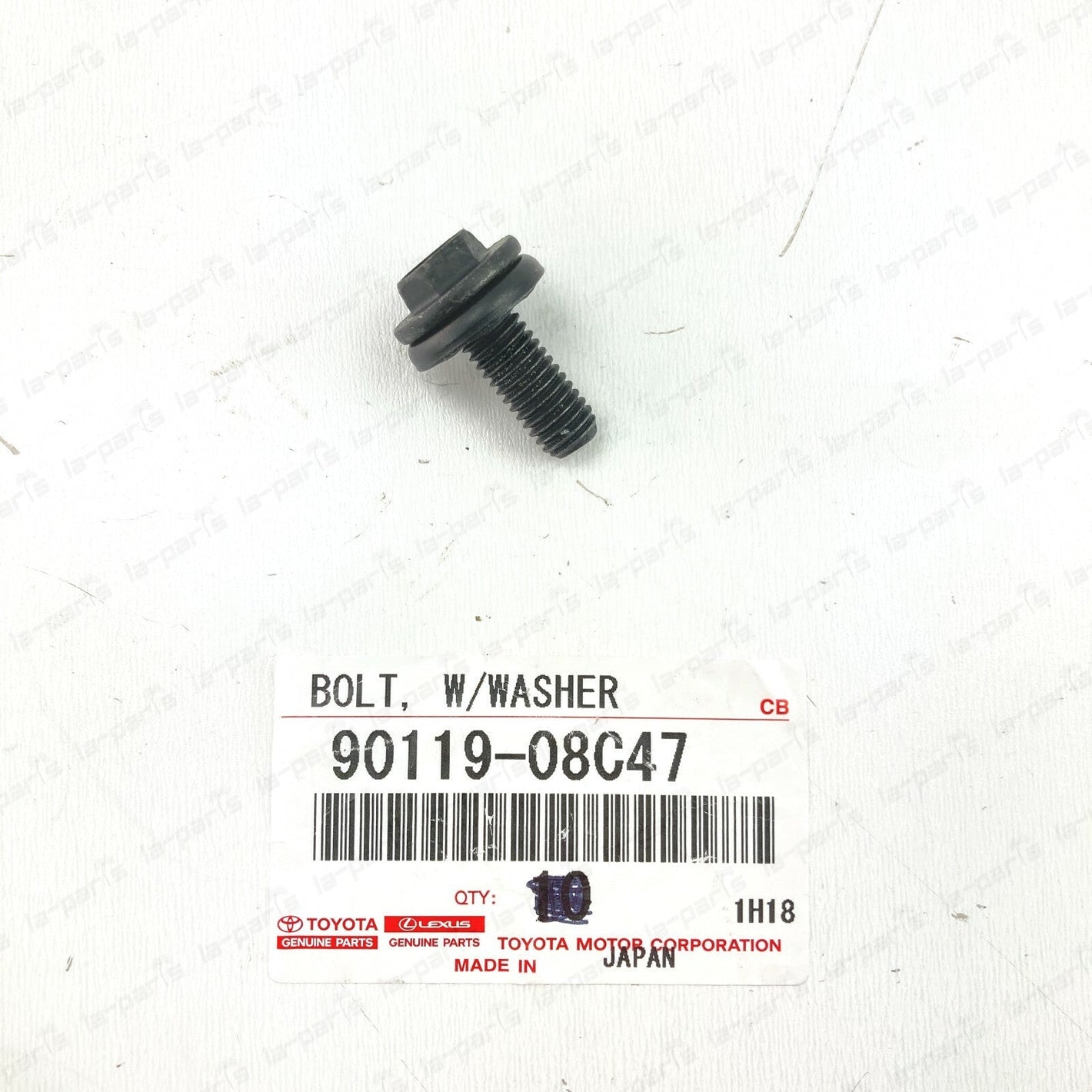 NEW GENUINE TOYOTA ROOF RACK BRACKET BOLT W/WASHER 90119-08C47