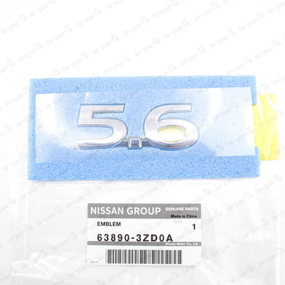 NEW GENUINE INFINITI 14-20 QX56 QX80 5.6 FRONT FENDER SIDE EMBLEM 63890-3ZD0A